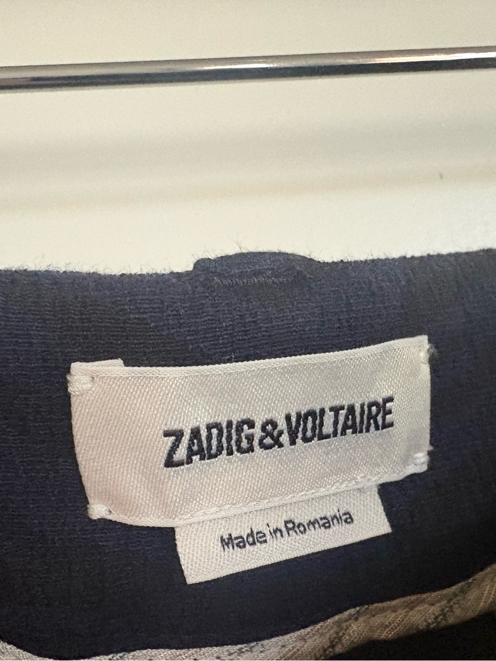 Zadig & Voltaire Navy Pants Animal Print Design